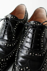 Church’sチャーチBURWOODスタッズウイングチップシューズ37【】【】【】【中古】*高価買取中*150810つ300バーウッドA73754靴革美品24cm