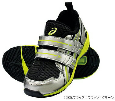 アシックス すくすく【ASICS】（スクスク・SUKUSUKU） 子供靴（スニーカー） キッズシューズ GD.RUNNER MINI MG II　ブラック×フラッシュグリーン　TUM127-9085