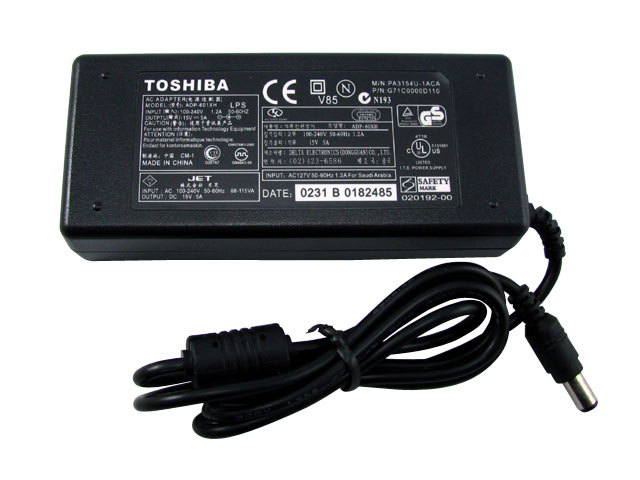 【8月11日〜19日サマーセール限定】【ポイント10倍】東芝 汎用ACアダプター PA3154U-1ACA　15V-5.0A新品/バルク/大特価！　※メール便不可