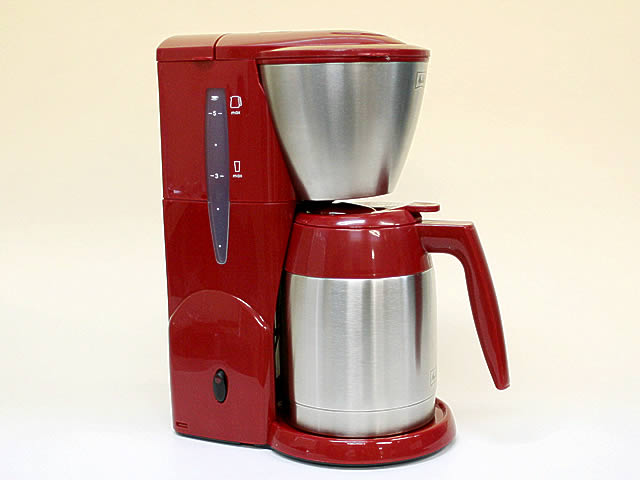 コーヒーメーカー メリタ アロマサーモステンレスJCM−561／R(レッド）／Melitta 【送料無料】