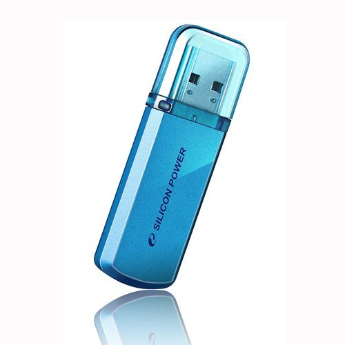 M【送料無料】 シリコンパワー USBフラッシュメモリー HELIOS 101Series 8GB ブルー 永久保証 ☆SP008GBUF2101V1B★