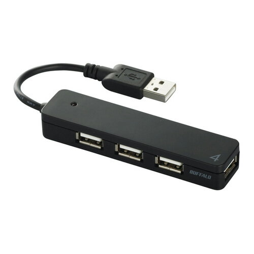 M【送料無料】 バッファロー USB2.0ハブ 4ポートタイプ ブラック☆BSH4U06BK★