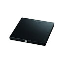 ロジテック DVDドライブ 外付け ポータブル USB3.0 USBType-Cコネクタ付 Microsoft Surface対応 書き込みソフト 付属 ブラック LDR-PVA8UCLBK エレコム DVDディスクドライブ / M-DISC対応 / typeCコネクタ付 / スリム厚 / ブラック ELECOM