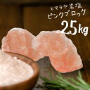 【送料無料】 ヒマラヤ岩塩 食用 ピンク ブロック 25kg HACCP管理 BRC認証 ハラール認証 熱中症対策