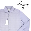 【42】 Luxury1939 ラグジュアリー1939 長袖シャツ メンズ ドット ネイビー 紺 並行輸入品 メンズファッション 男性用 ビジネス カジュアルシャツ 大きいサイズ 日本未入荷 ラッピング無料 送料無料