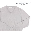 BALLANTYNE(バランタイン) Vネックセーター E2P00 ライトグレー 50 【A22007】