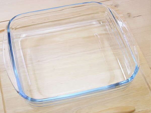 アルキュイジーヌ　耐熱ガラス スクエアロースター　四角いガラスのグラタン皿　角皿 大皿 　オーブン料理・レンジ