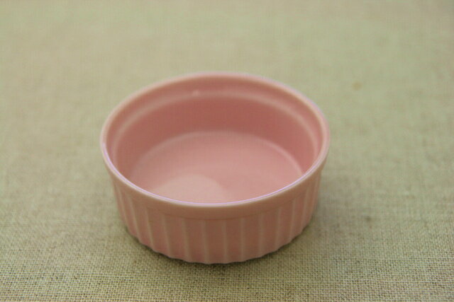 ピュアピンク耐熱 浅型ココット皿　デザートカップやグラタンディップソース入れにスフレコキー…...:auc-utsuwayasan:10000929