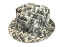 アンディ ウォーホル バイ カシラ Andy Warhol by CA4LA 中折れ ハット 総柄 プリント アイボリー メンズ 【中古】【ベクトル 古着】 170311 ブランド古着ベクトルプレミアム店