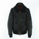 スワッガー SWAGGER SWG 10AW Thinsulate A2 フライトジャケット ブルゾン レザー シープスキン 羊革 黒 M アウター メンズ 【中古】【ベクトル 古着】 170308 ブランド古着ベクトルプレミアム店