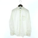 23区 オンワード樫山 HOMME シャツ ワイドカラー 格子 長袖 オフ白 48 メンズ 【中古】【ベクトル 古着】 170804 ブランド古着ベクトルプレミアム店