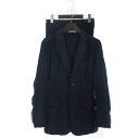 コムデギャルソンオムプリュス COMME des GARCONS HOMME PLUS セットアップ スーツ シングル ジャケット パンツ テーラード テーパード クロップド ジャージー 切替 ドッキング チェック 紺 ネイビー XS 【中古】【ベクトル 古着】 180519 ブランド古着ベクトルプレミアム店