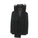 ザ・スーツカンパニー THE SUIT COMPANY スーツ セットアップ シングル Super'100 ウール フォーマル 黒 ブラック 165-4Drops メンズ 【中古】【ベクトル 古着】 180922 ブランド古着ベクトルプレミアム店