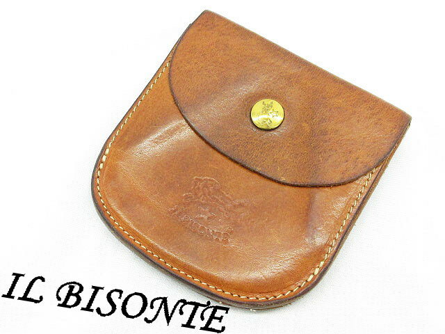 【IL BISONTE／イルビゾンテ】 411186 レザー 二つ折り 財布 コンパクトウォレット メンズ／レディース／ユニセックス 【ベクトル 古着】【中古】 150115