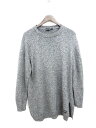 16AW 430 フォーサーティー SIDE SLIT LONG SWEATER ニット セーター ロング サイドスリット グレー 2 メンズ 【中古】【ベクトル 古着】 170122 ブランド古着ベクトルプレミアム店