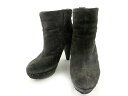 ナインウエスト NINE WEST ブーティ ブーツ ショート ドット ハイヒール グレー 5M 秋冬 170330 レディース 【中古】【ベクトル 古着】 170330 ブランド古着ベクトルプレミアム店