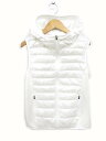 ユニクロ UNIQLO ダウンベスト ウルトラライト ジップ 白 S 170501 レディース 【中古】【ベクトル 古着】 170501 ブランド古着ベクトルプレミアム店