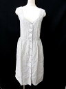 イネス INES DELA FRESSANGE ユニクロ コラボ ワンピース ノースリーブ チェック S 白×青 0512 レディース 【中古】【ベクトル 古着】 170512 ブランド古着ベクトルプレミアム店