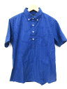 ギャップ GAP シャツ 半袖 ボタンダウン チェック 青 XS 0604 メンズ 【中古】【ベクトル 古着】 170609 ブランド古着ベクトルプレミアム店