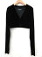 ザラ ZARA ボレロ カーディガン 長袖 ベロア地 M 黒 0125 ○ ■ レディース 【中古】【ベクトル 古着】 180125 ブランド古着ベクトルプレミアム店