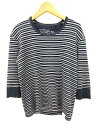 ビームスハート BEAMS HEART カットソー Tシャツ 七分袖 ボーダー ネイビー S ◇ 0403 メンズ 【中古】【ベクトル 古着】 180403 ブランド古着ベクトルプレミアム店