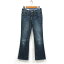 ギャップ GAP デニム ジーンズ パンツ ベルボトム ブーツカット ジッパーフライ インディゴブルー レディース 【中古】【ベクトル 古着】 180705 ブランド古着ベクトルプレミアム店