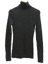 ユニクロ UNIQLO ニット セーター 長袖 ウール タートルネック リブ 黒 M ★★ レディース 【中古】【ベクトル 古着】 170526 ブランド古着ベクトルプレミアム店