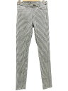 ユニクロ UNIQLO レギンスパンツ チノパン スキニー ストレッチ イージー 千鳥柄 白 黒 M ☆★ レディース 【中古】【ベクトル 古着】 170527 ブランド古着ベクトルプレミアム店