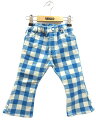 未使用品 エフオーキッズ F.O.KIDS ベビー コーデュロイ イージー ロング パンツ ギンガムチェック 青 90 ★★ メンズ 【中古】【ベクトル 古着】 170918 ブランド古着ベクトルプレミアム店