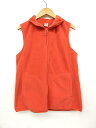 ユニクロ UNIQLO ベスト フリース ジップアップ 裏ボア オレンジ L ※OA 161019 レディース 【中古】【ベクトル 古着】 161019 ブランド古着ベクトルプレミアム店