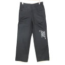 ドモン DOMON パンツ プリント 英語 ナイロン 黒 M ※ET 170619 メンズ 【中古】【ベクトル 古着】 170619 ブランド古着ベクトルプレミアム店