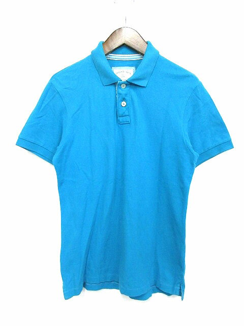 ユニクロ UNIQLO ポロシャツ 半袖 ブルー M 161122 ▲ メンズ 【中古】【ベクトル 古着】 161122 ブランド古着ベクトルプレミアム店