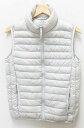 ユニクロ UNIQLO ウルトラ ライト ダウン ベスト ナイロン S ホワイトグレー レディース 【中古】【ベクトル 古着】 170716 ブランド古着ベクトルプレミアム店