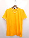 ユニクロ UNIQLO Tシャツ 半袖 Vネック フェイクレイヤード 黄色 L S-17020824 メンズ 【中古】【ベクトル 古着】 170208 ブランド古着ベクトルプレミアム店