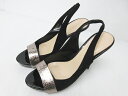 チャールズ&キース CHARLES&KEITH サンダル ミュール ハイヒール スエード 黒 ブラック 35 約22.5cm 0429 レディース 【中古】【ベクトル 古着】 170429 ブランド古着ベクトルプレミアム店