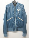 ヒステリックグラマー HYSTERIC GLAMOUR ナイロンジャケット ブルゾン ロゴ ナンバリング プリント 長袖 水色 S 0211AB02 0804 メンズ 【中古】【ベクトル 古着】 170804 ブランド古着ベクトルプレミアム店