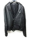 ノーブランド レザージャケット テーラード コート 黒 ブラック L 0911 メンズ 【中古】【ベクトル 古着】 180911 ブランド古着ベクトルプレミアム店