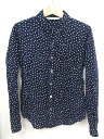 グランマママドーター GRANDMA MAMA DAUGHTER ドット シャツ 長袖 ネイビー 紺 0 0907OK レディース 【中古】【ベクトル 古着】 170530 ブランド古着ベクトルプレミアム店