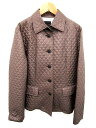 セシオ C.E.C.I.O キルティング ジャケット 茶 ブラウン サイズ 40 アウター 【中古】【ベクトル 古着】 161021 ブランド古着ベクトルプレミアム店