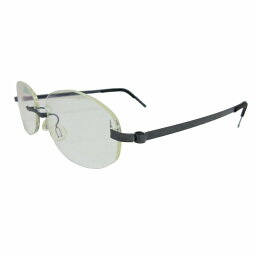 【中古】リンドバーグ LINDBERG リムレス メガネ チタン 軽量 ブラック メンズ 【ベクトル 古着】 240319