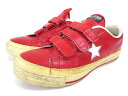 コンバース CONVERSE ベルクロ スニーカー ワンスター レザー 6.5 日本製 赤 レッド T メンズ 【中古】【ベクトル 古着】 170520 ブランド古着ベクトルプレミアム店