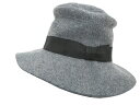 キジマ タカユキ KIJIMA TAKAYUKI ウール×レーヨン ハット 132935 フェルト リボン HAT 帽子 メンズ 2 グレー K41642 メンズ/レディース/ユニセックス 【ベクトル 古着】【中古】 160213