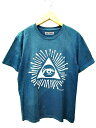 ハイスタンダード HIGH STANDARD Tシャツ 半袖 プロビデンス プリント 聖林公司 カットソー トップス クルーネック 青 ブルー 日本製 B74035 メンズ 【中古】【ベクトル 古着】 170717 ブランド古着ベクトルプレミアム店