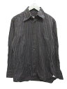 ザ スーツカンパニー THE SUIT COMPANY シャツ マルチストライプ 長袖 L ブラウン メンズ 【中古】【ベクトル 古着】 170411 ブランド古着ベクトルプレミアム店