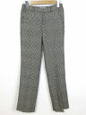 ボールジー BALLSEY パンツ センタープレス ウール チェック 茶 34 レディース 【ベクトル 古着】【中古】 160108