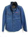ヒステリックグラマー HYSTERIC GLAMOUR 中綿ジャケット デニム ハイネック ジップアップ 無地 綿 青 S 0404 メンズ 【中古】【ベクトル 古着】 170403 ブランド古着ベクトルプレミアム店
