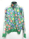 ジェレミースコット Jeremy Scott Adidas アディダス ブルゾン ジップアップ ビリヤード柄 総柄 ジャージ マルチカラー グリーン 緑 M メンズ 【中古】【ベクトル 古着】 170912 ブランド古着ベクトルプレミアム店