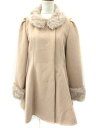 未使用品 ムルーア MURUA コート スリーブ ファー付 フレア ピンク size S 秋冬 011330000201 レディース 【中古】【ベクトル 古着】 161117 ブランド古着ベクトルプレミアム店