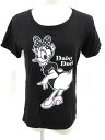 ユニクロ UNIQLO ディズニー コラボ Tシャツ プリント 半袖 黒 ブラック size M 170216 レディース 【中古】【ベクトル 古着】 170216 ブランド古着ベクトルプレミアム店