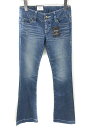 未使用品 マウジー moussy デニムパンツ ブーツカット 青 ブルー W25 170421 レディース 【中古】【ベクトル 古着】 170421 ブランド古着ベクトルプレミアム店